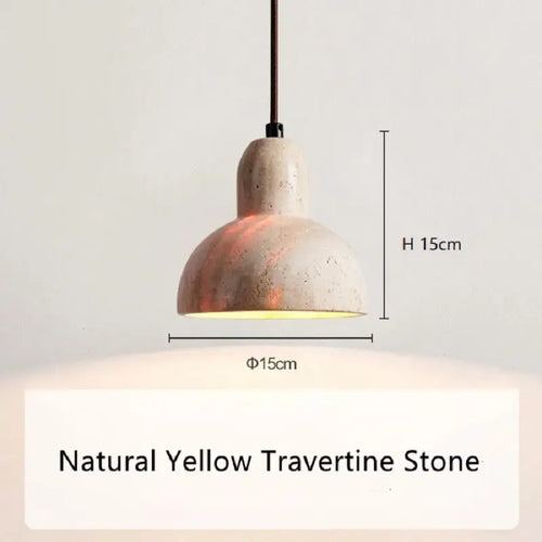 suspension créative en pierre wabi sabi pour restaurant et séjour - vue 7 sur 7