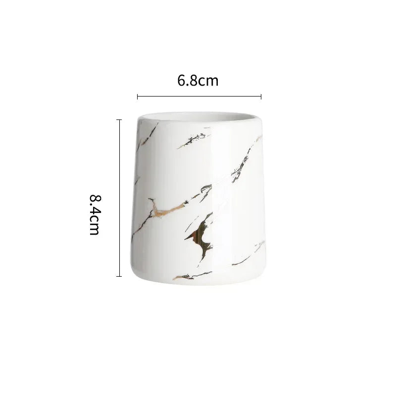 tasse en céramique pour couple porte-brosse à dents et rangement - vue 13 sur 22