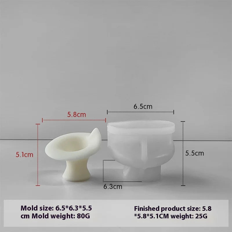 moule en silicone pour chandelier d'aromathérapie décoratif à faire soi-même