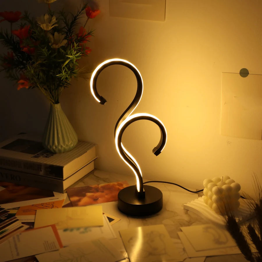 lampe de bureau créative à intensité variable trois couleurs pour protection des yeux - vue 5 sur 7