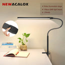 NEWACALOX pince de bureau barre d'écran suspension lumière 360 ° rotatif pliant bras Flexible Support 108 pièces LED SMD Protection des yeux lampe de bureau