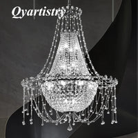 lustre k9 luxe en acier inoxydable led suspension moderne
