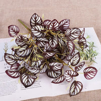 Plastic Artificial Plants For Home Decor, Faux Plants Artificial Wall Grass Jungle Party Supplies Greenery Garden Decoration