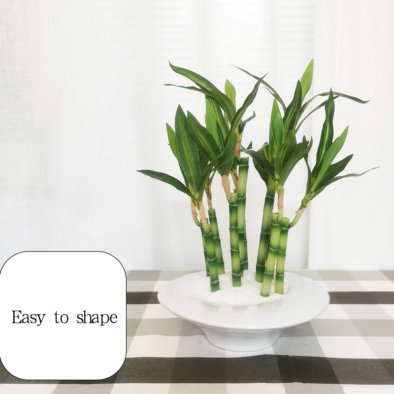 plantes artificielles en bambou pour décoration intérieure et extérieure - vue 4 sur 13
