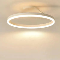 Lustre Led rond moderne à intensité variable