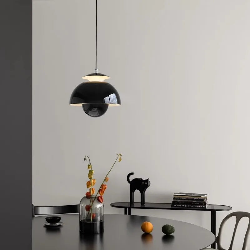 Moderne Nordique Danois Designer LED Suspension Lumière Fleur Bud Décor Art Suspendus Lustres Lampe Maison Chambre Cuisine Lampe De Chevet - vue 6 sur 10