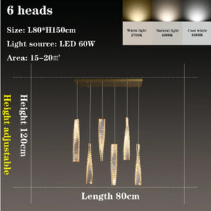 lustre en cristal design moderne pour ambiance élégante