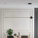 luminaire suspendu nordique simple longue bande déco maison