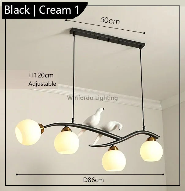suspension design moderne forme oiseau scandinave décoratif winfordo - vue 12 sur 18