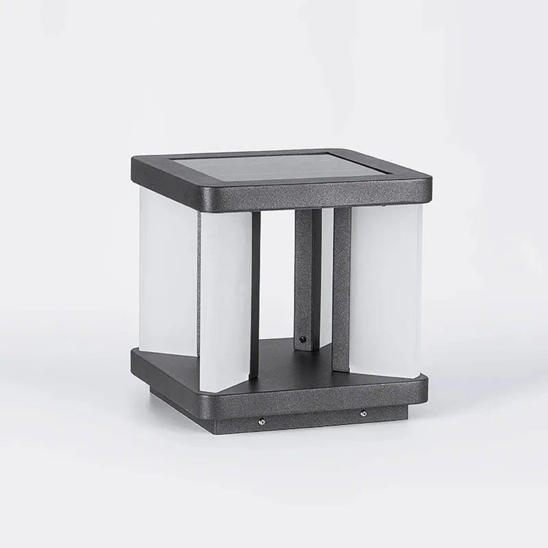 lampe de jardin solaire carrée pour extérieur décoratif - vue 7 sur 8
