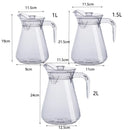 carafe acrylique bec canard resistante chaleur 1 2l