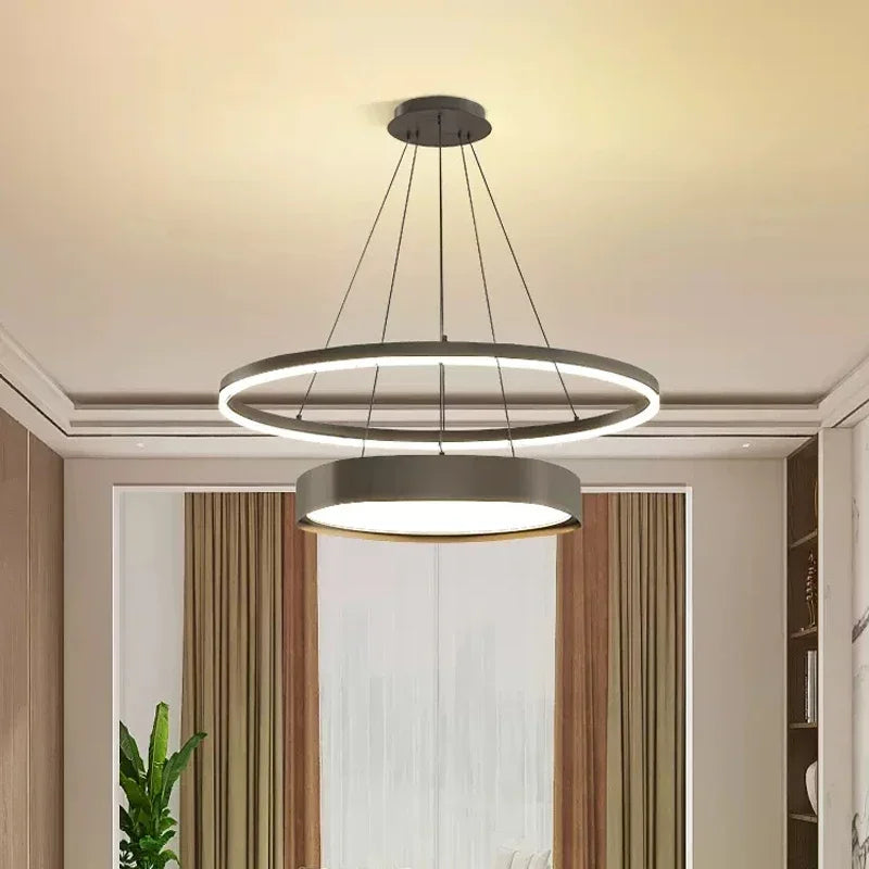 lustre led moderne minimaliste pour intérieur - vue 4 sur 8