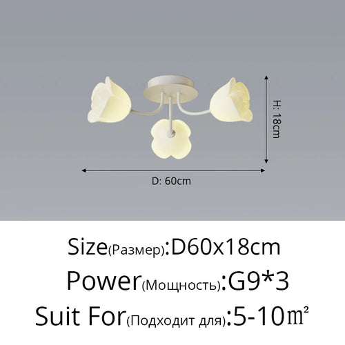 Creative Nordic ceiling light minimalist style for modern decor - vue 12 sur 16