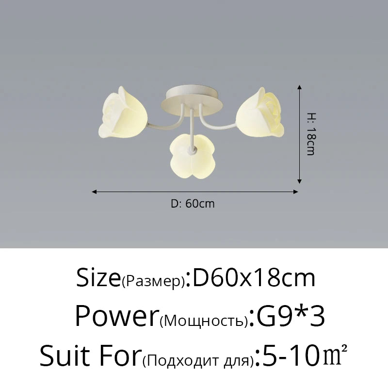 Creative Nordic ceiling light minimalist style for modern decor - vue 12 sur 16
