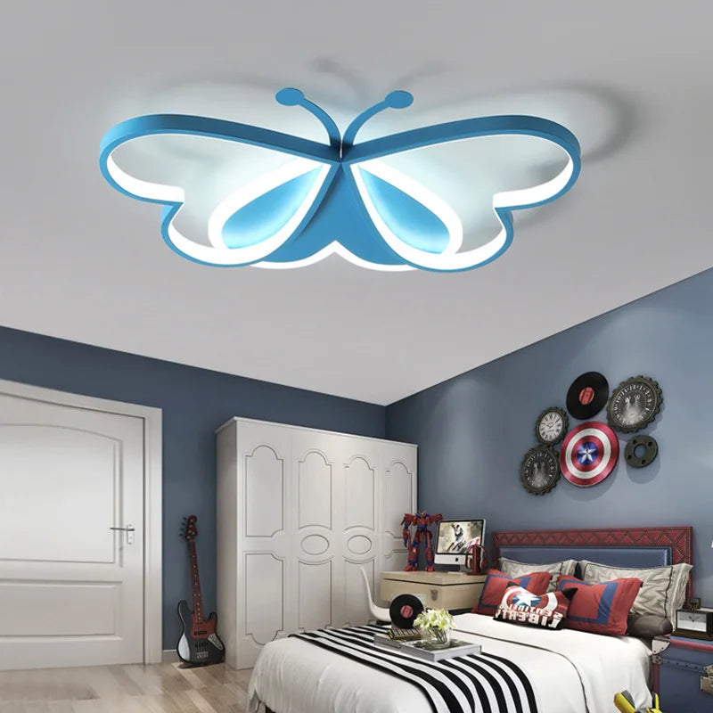 lustre winfordo led 	 avec motif papillon et intensité réglable - vue 6 sur 10