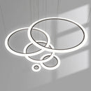 Modern minimalist nordic LED chandelier italian creative ring