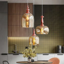 Modern minimalist glass chandelier nordic lighting