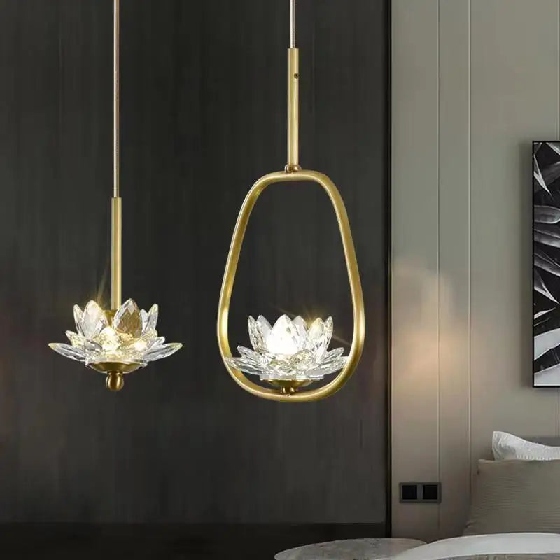 Suspension LED en cristal Zen