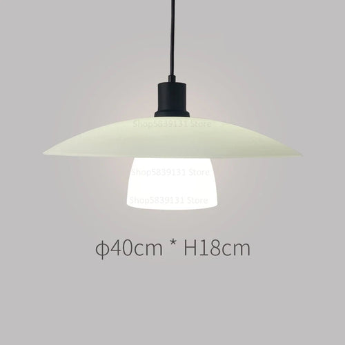 Nordic minimalist LED pendant light Danish designer flying saucer - vue 16 sur 16