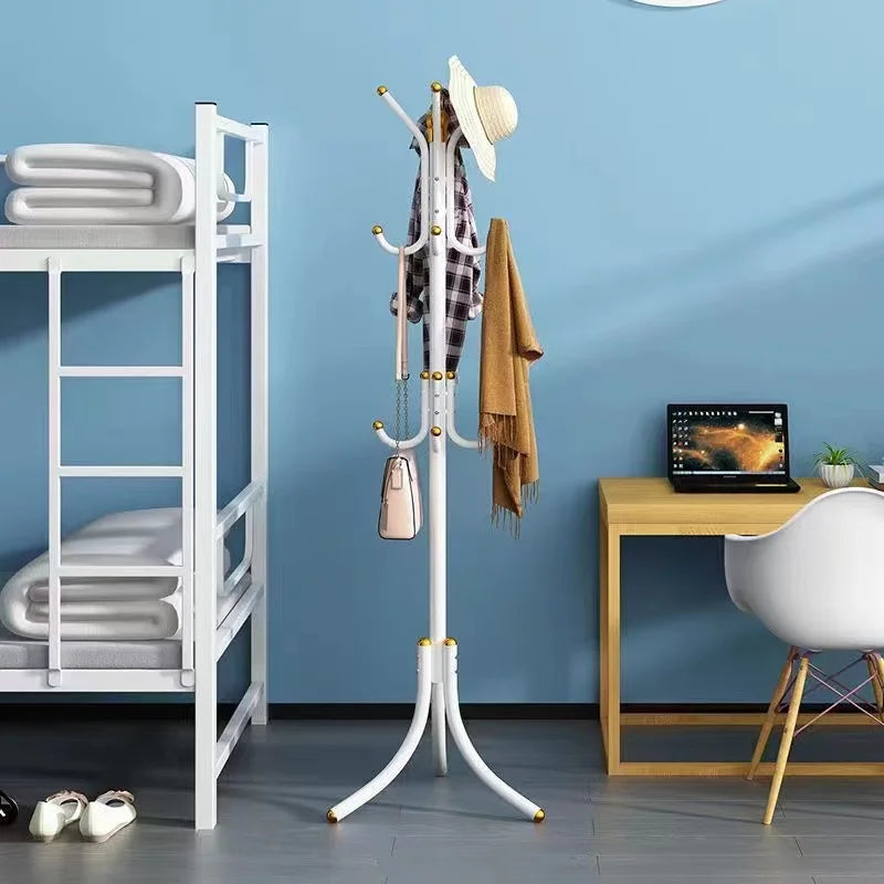 Steel Stand Vertical coat hangers ,Wall Entrance Shoe Coat Rack,Floor Clothes Wardrobes Clothing Shelf Furniture - vue 2 sur 6