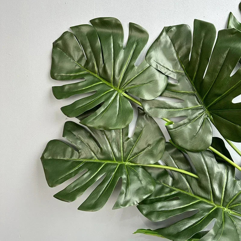 feuilles de tortue artificielles pour décoration intérieure plantes vertes - vue 4 sur 8
