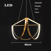 lustre led postmoderne à intensité variable pour intérieur