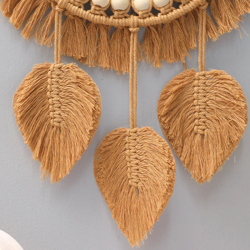 miroirs muraux ronds décoratifs tissés à la main pour la maison