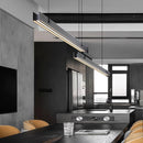 Lustre long en verre led design minimaliste