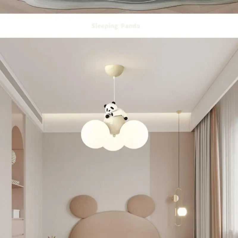 suspension moderne haut de gamme panda collection - vue 6 sur 12