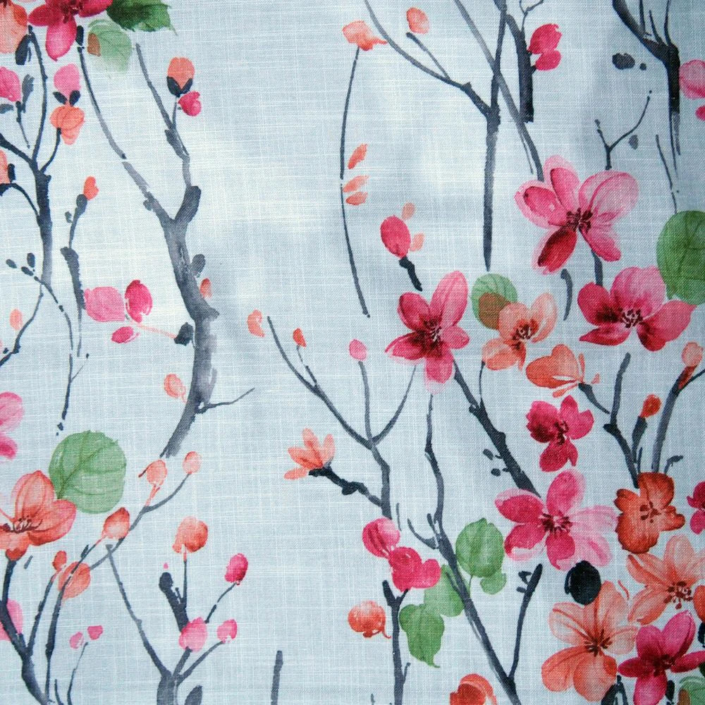 Rideau léger motif floral style européen salon chambre - vue 8 sur 8