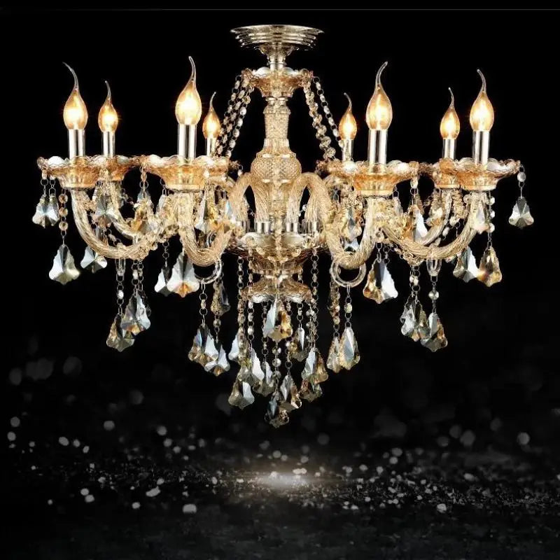 lustre en cristal moderne pour décoration intérieure élégante - vue 3 sur 15