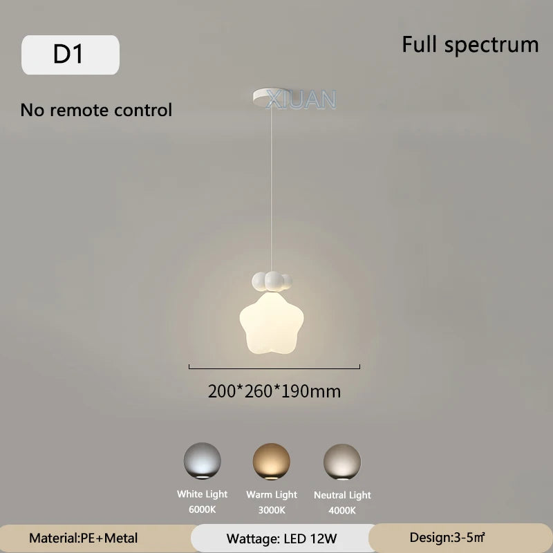 suspension modernes nuage lune étoile pour enfant - vue 9 sur 12