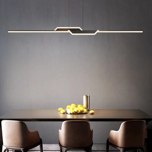 suspension led linéaire moderne pour décoration intérieure élégante - vue 3 sur 7