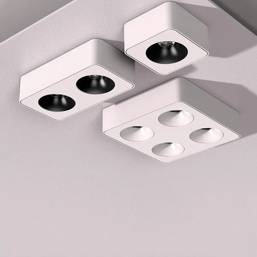 Modern industrial ceiling light with LED nordic minimalist style - vue 2 sur 18