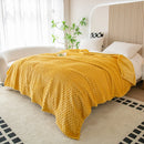 plaid doux moelleux motif carreaux couvre lit canape