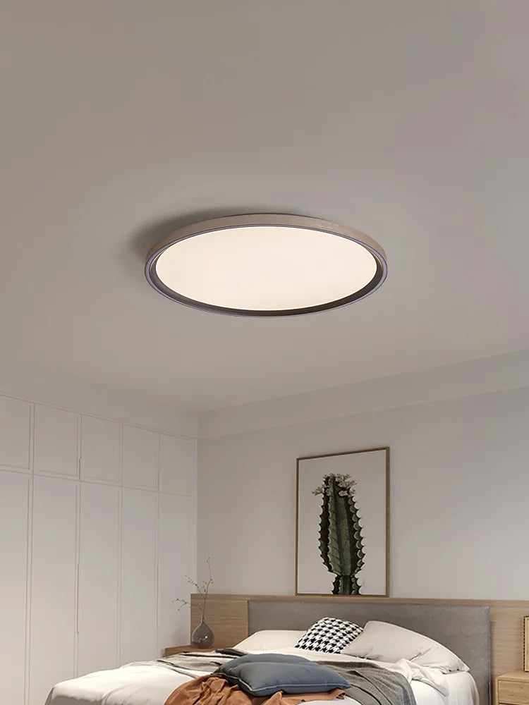 plafonnier circulaire led moderne ultra mince en aluminium et acrylique - vue 3 sur 8