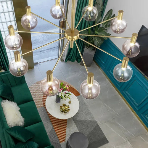 Nordic minimalist glass pendant light for modern decor - vue 5 sur 14
