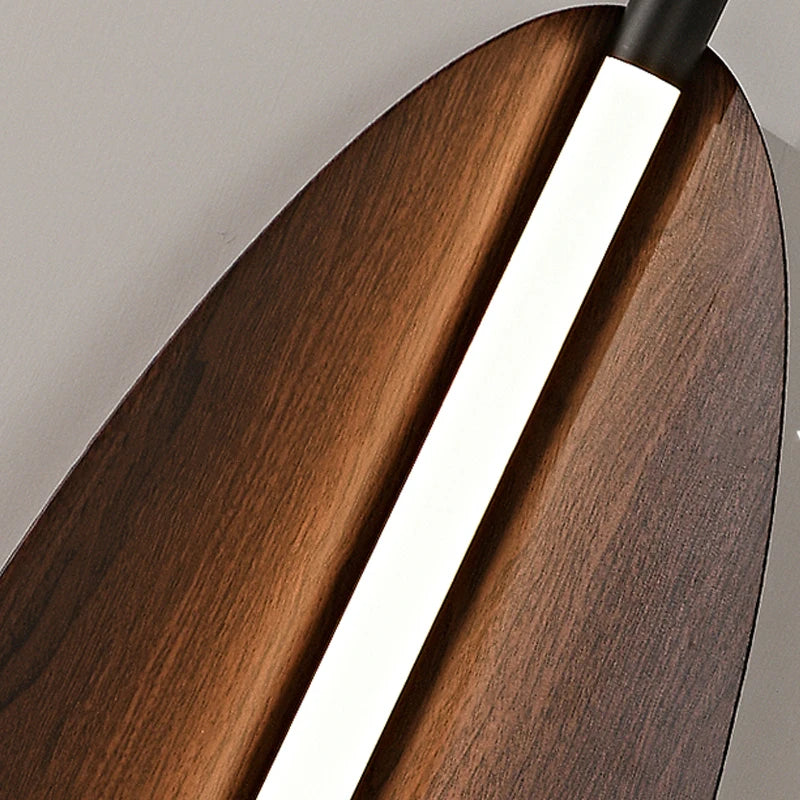 lustre japonais rétro design feuilles pour salle à manger - vue 5 sur 11