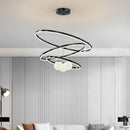 Minimalist led wire chandelier for indoor decor