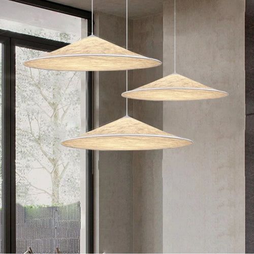 suspension en soie nordique moderne led luminaire suspendu en tissu - vue 2 sur 9