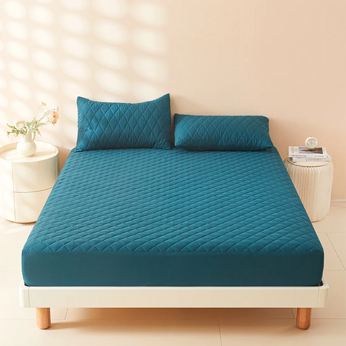 1pc 3D Air Fabric Thick Mattress Cover, 100% Waterproof Mattress Protector, Soft and Breathable Fitted Bed Sheet (No Pillowcase) - vue 8 sur 9