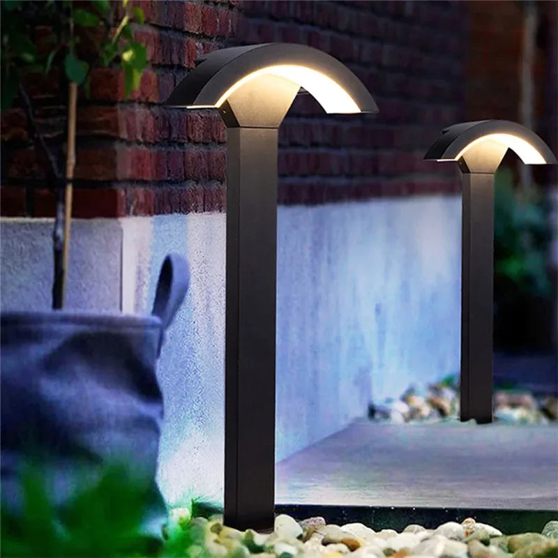 Contemporary outdoor LED lamp for garden and courtyard - vue 6 sur 47