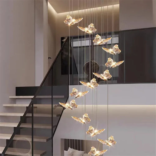 suspension en cristal nordique à led pour décoration moderne - vue 5 sur 18