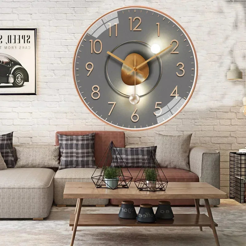 horloge murale silencieuse à piles design moderne pour tous les espaces - vue 7 sur 16