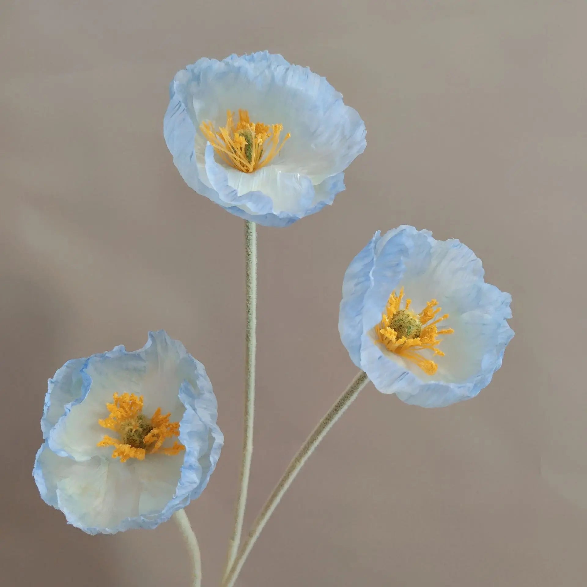 branche de fleurs artificielles pavot pour décoration et bricolage - vue 5 sur 10