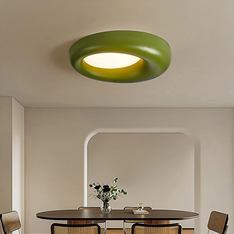 Plafonnier Led de Style crème nordique - vue 4 sur 9