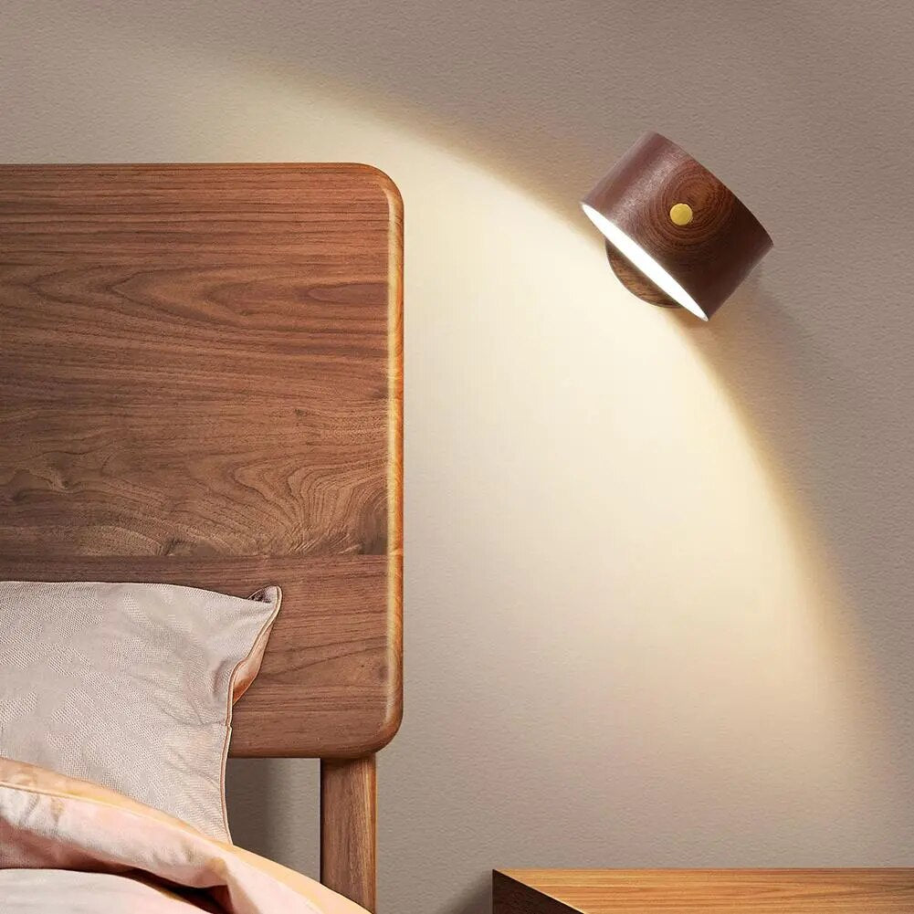 Applique murale dirigeable Led en bois - vue 4 sur 8