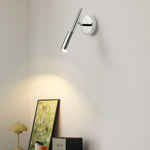 applique murale métal chrome lecture angle réglable