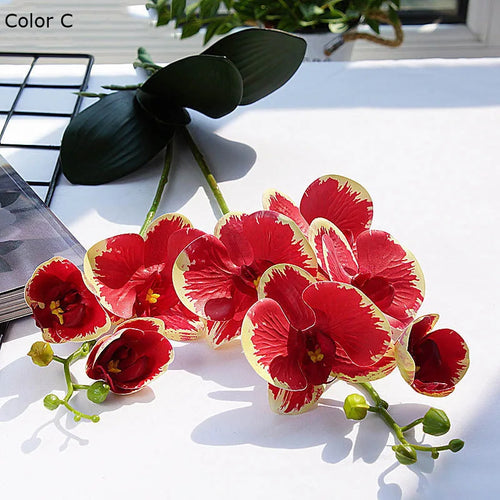 fleurs artificielles orchidées décoratives pour mariage et jardin - vue 8 sur 7