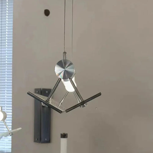 suspension en verre avec fil métallique réglable - vue 4 sur 7